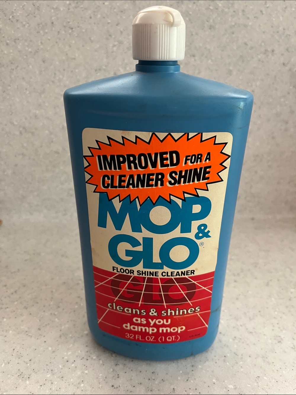 Vtg MOP & GLO Floor Shine Cleaner 32oz Full Bottle Prop Sterling Drug Inc